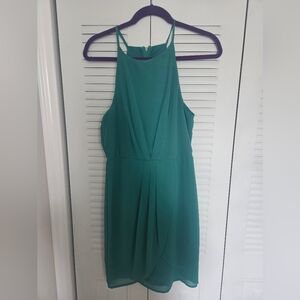 Lulu's Teal Backless Dress